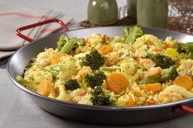 Paella light - Receita: Cinthya Maggi - Créditos da imagem: Lang